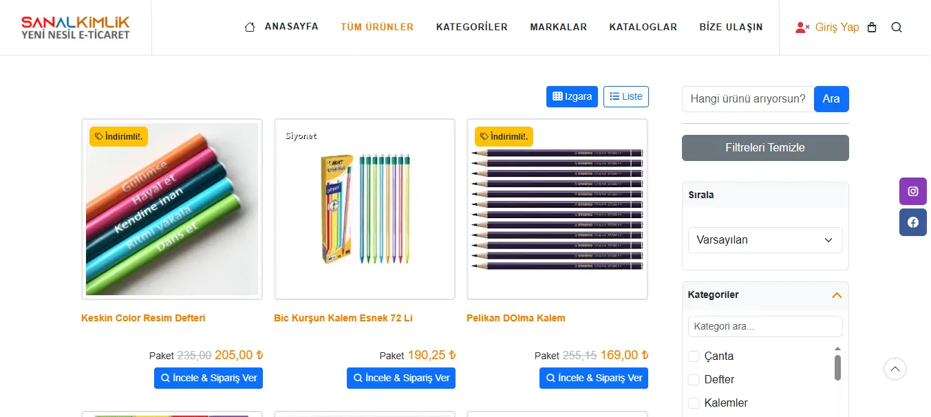 Muhasebe & E-Ticaret Programı